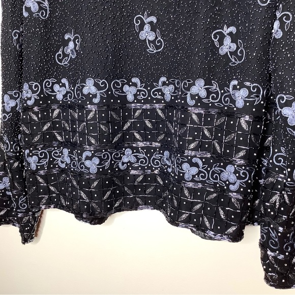 < Vintage SCALA Beaded Jacket size Large > - Picture 8 of 8